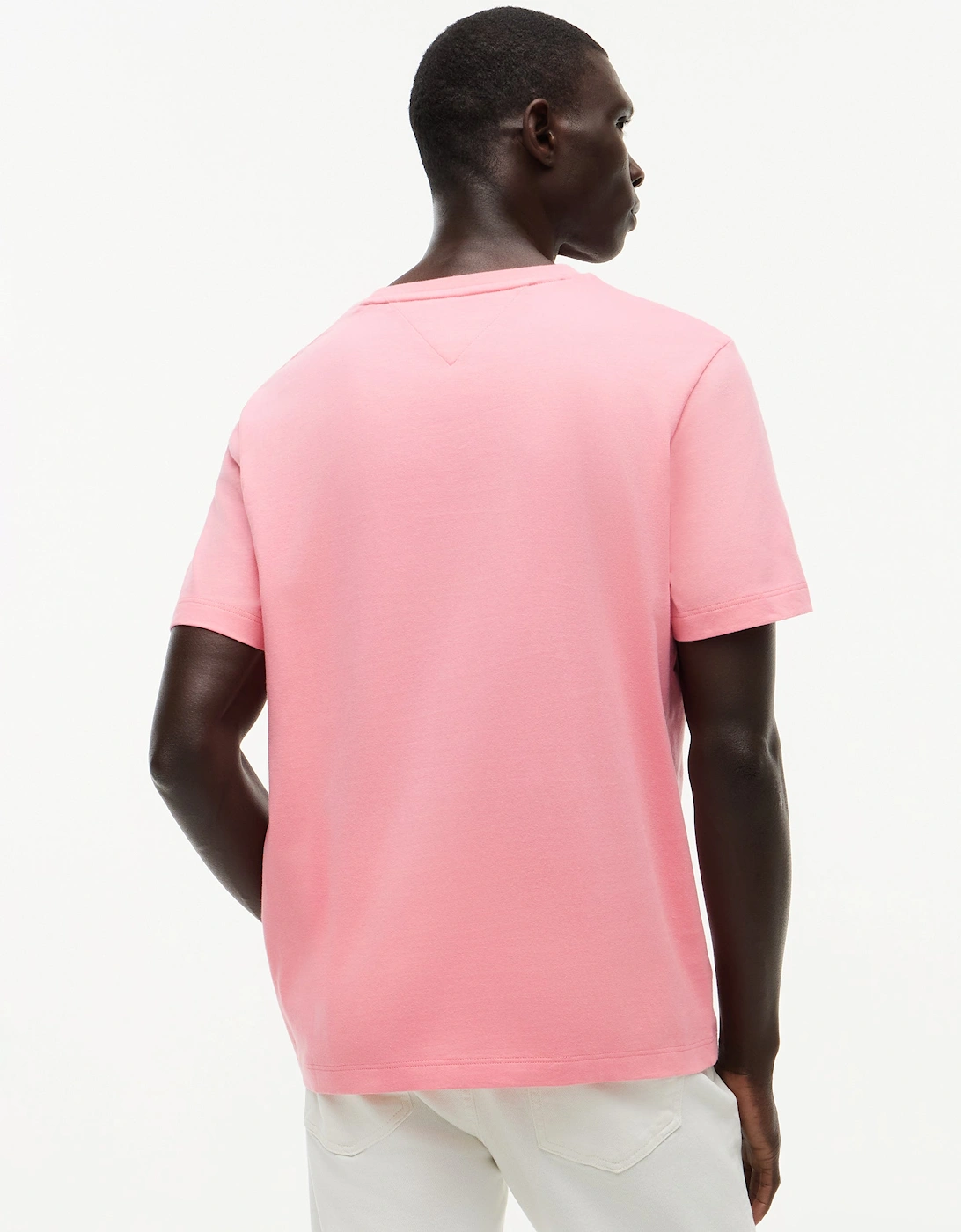 Tommy Hilfiger Essential Seasonal Regular Fit Solid Mens T-Shirt - Doll Pink