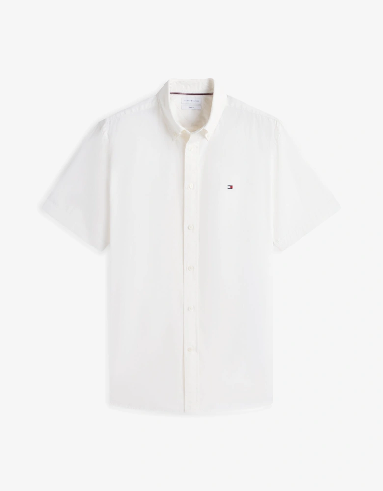 Tommy Hilfiger GMD Poplin Mens Short Sleeve Shirt - White