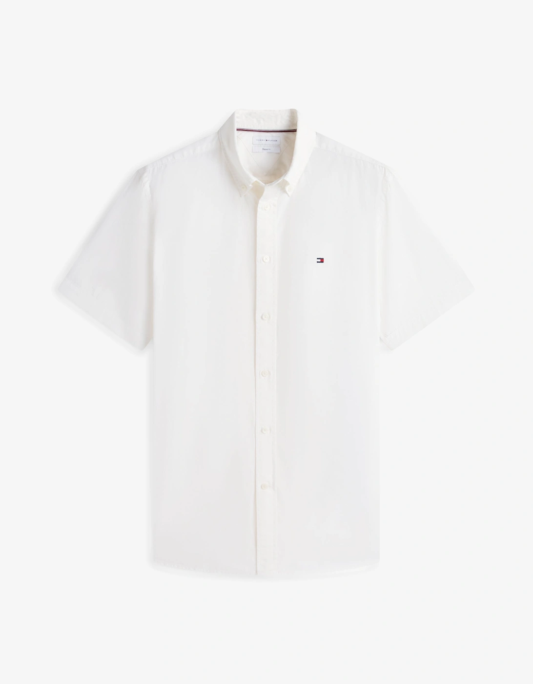 Tommy Hilfiger GMD Poplin Mens Short Sleeve Shirt - White