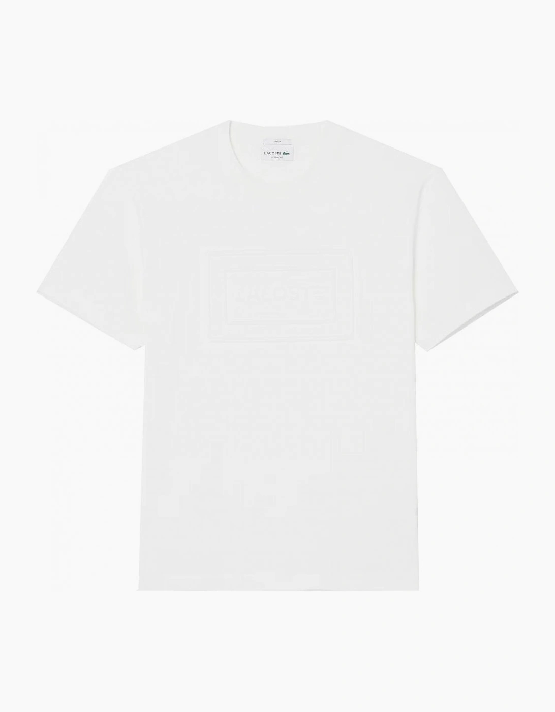 Lacoste Men's White Embossed Polo T-shirt, 4 of 3