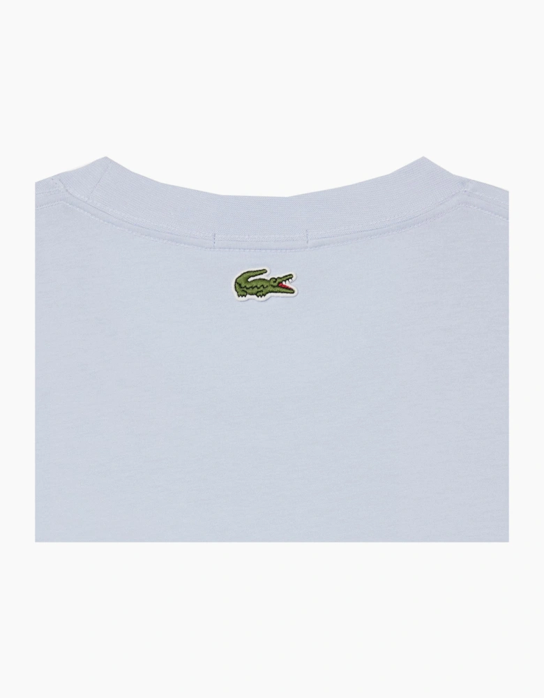 Lacoste Men's Sky Blue Embossed T-shirt