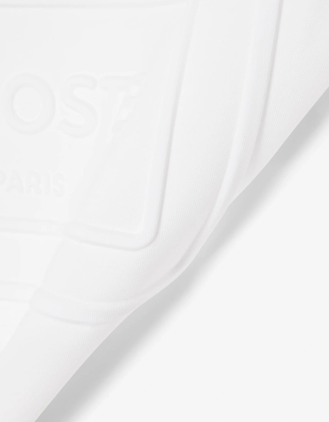 Lacoste Men's White Embossed Polo T-shirt
