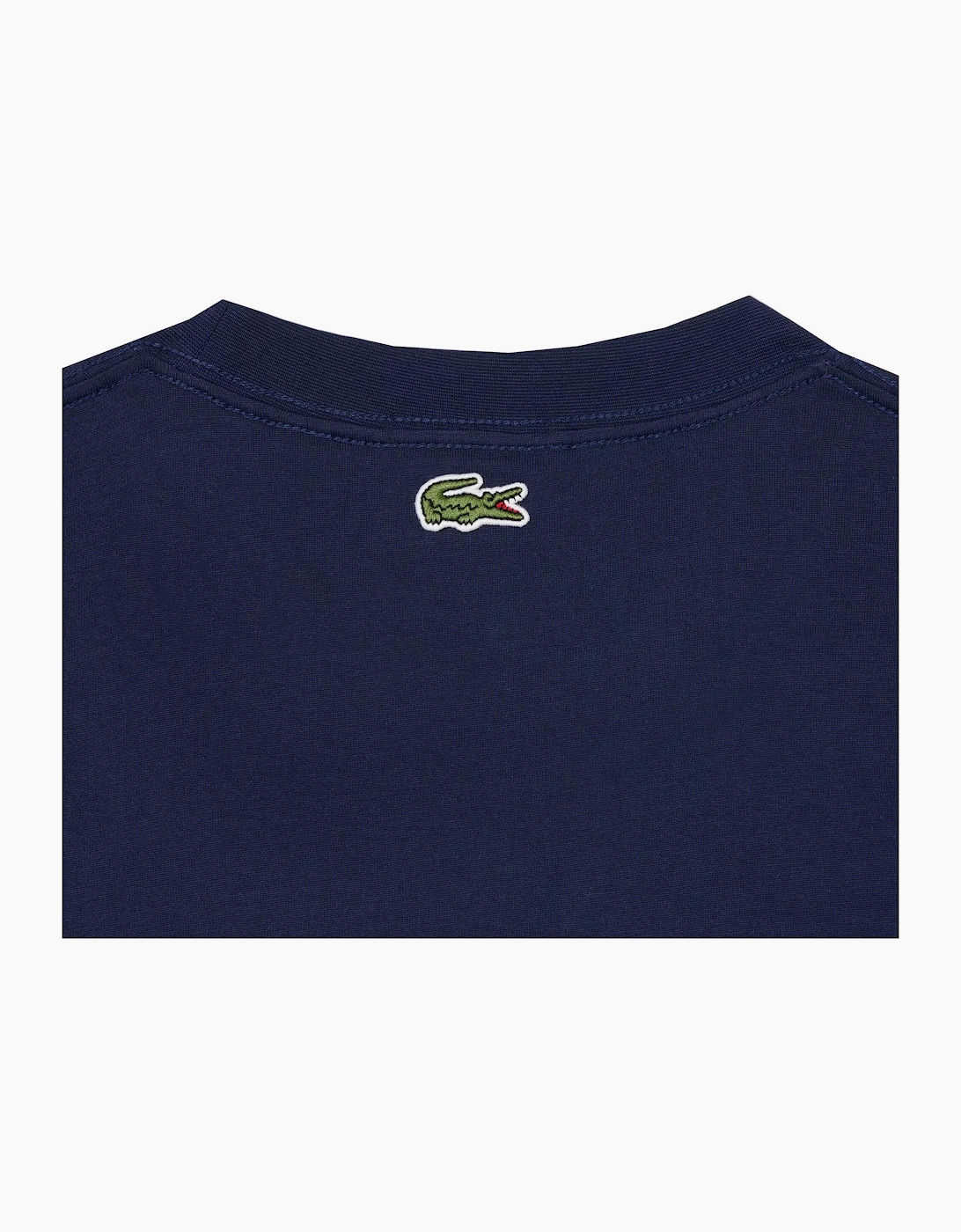Lacoste Men's Navy Embossed T-shirt