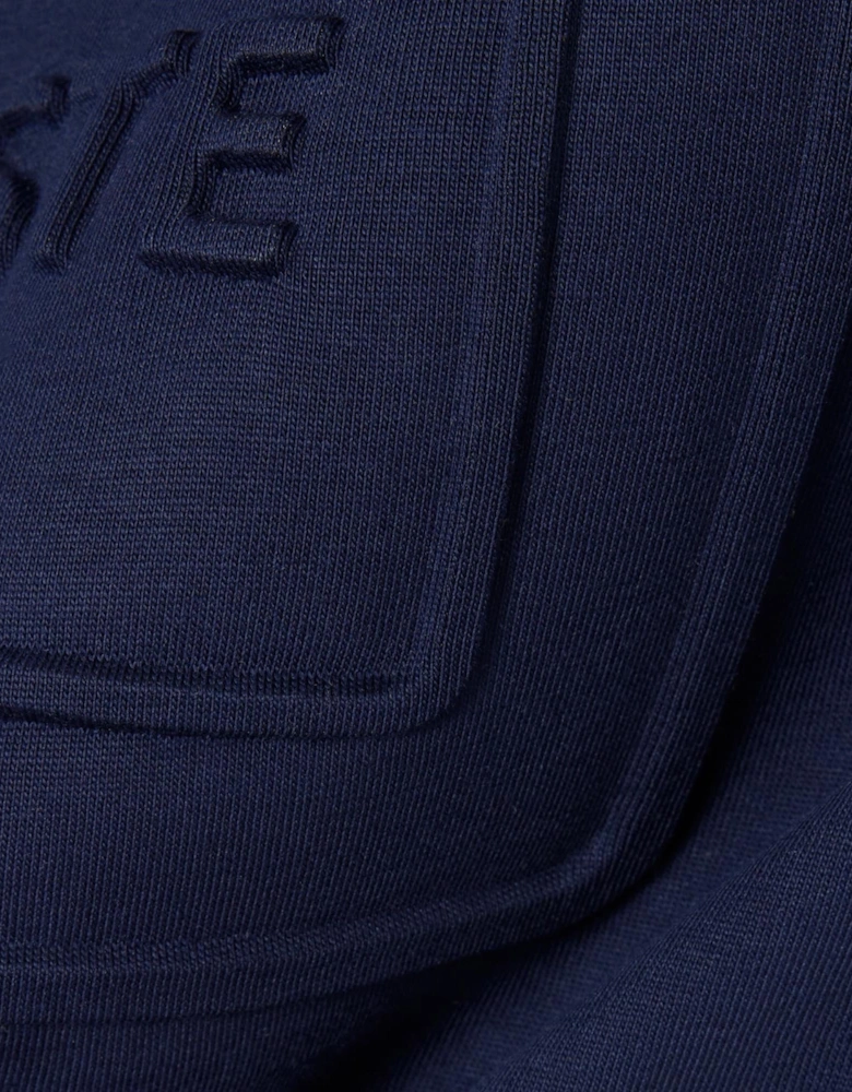 Lacoste Men's Navy Embossed T-shirt