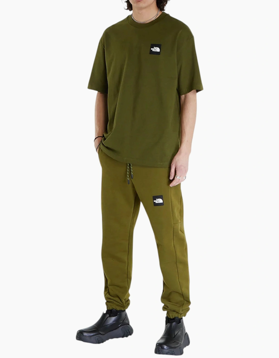 The North Face Mens T Shirt NSE Patch Logo Crew Neck Short Sleeve Cotton Tee