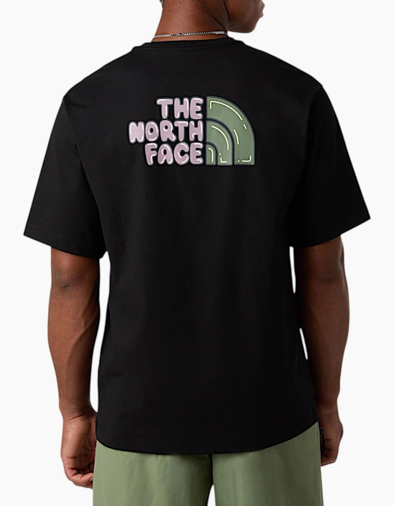 The North Face Mens T Shirt Bubble Logo Relaxed Fit Crew Neck Summer Tee