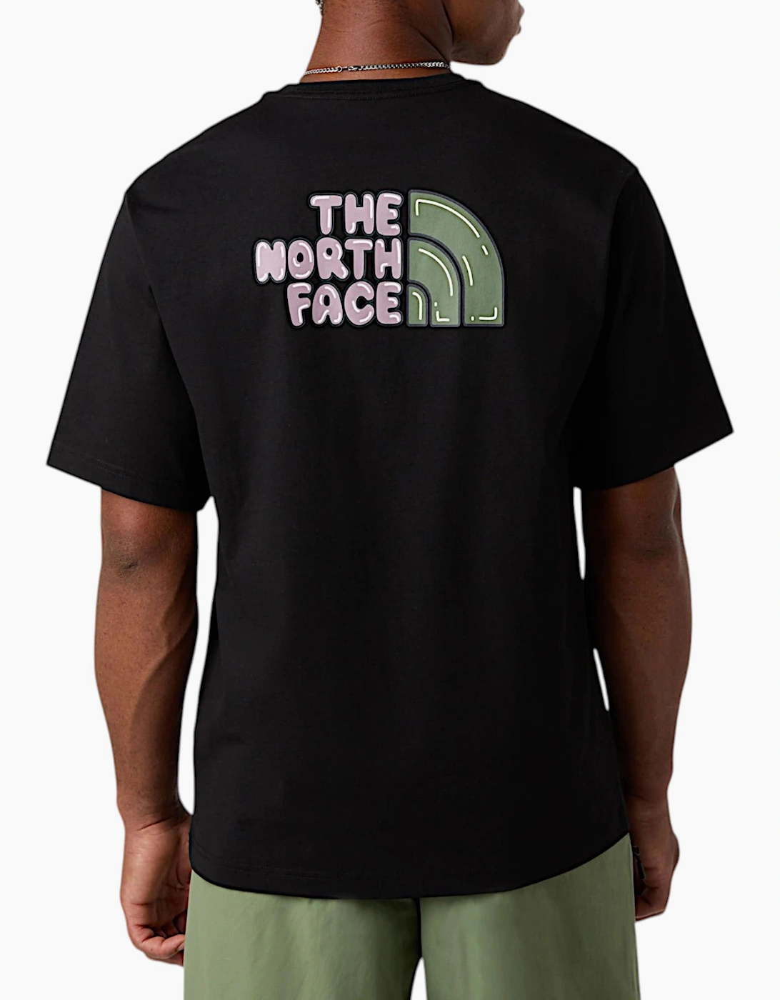 The North Face Mens T Shirt Bubble Logo Relaxed Fit Crew Neck Summer Tee