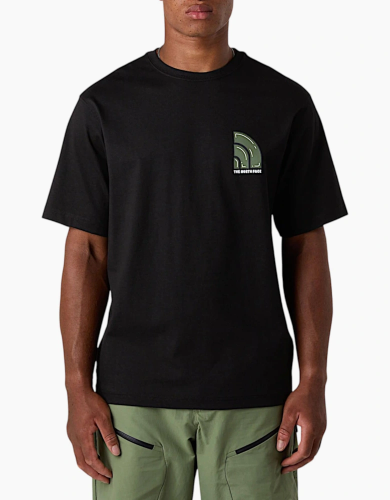 The North Face Mens T Shirt Bubble Logo Relaxed Fit Crew Neck Summer Tee