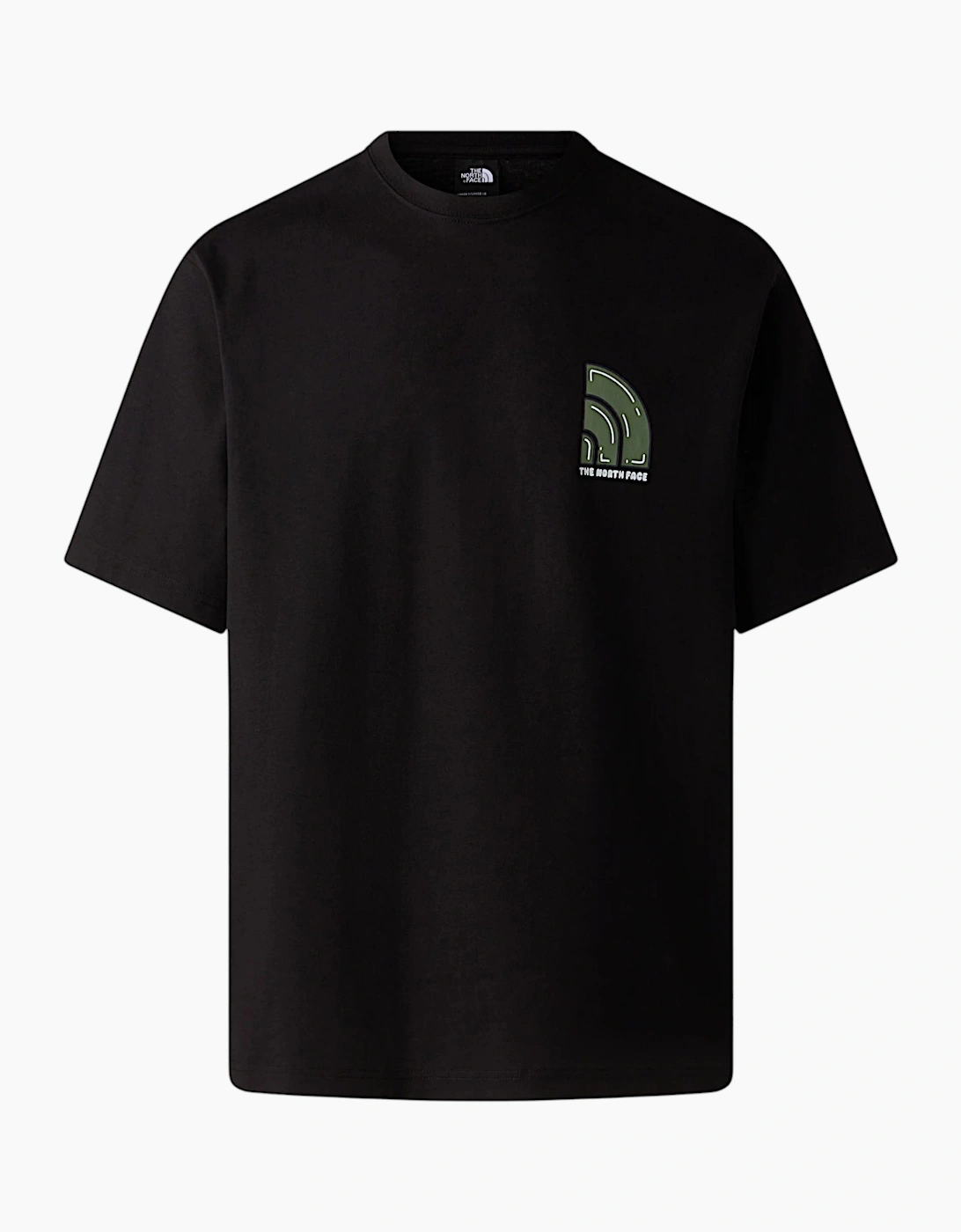 The North Face Mens T Shirt Bubble Logo Relaxed Fit Crew Neck Summer Tee