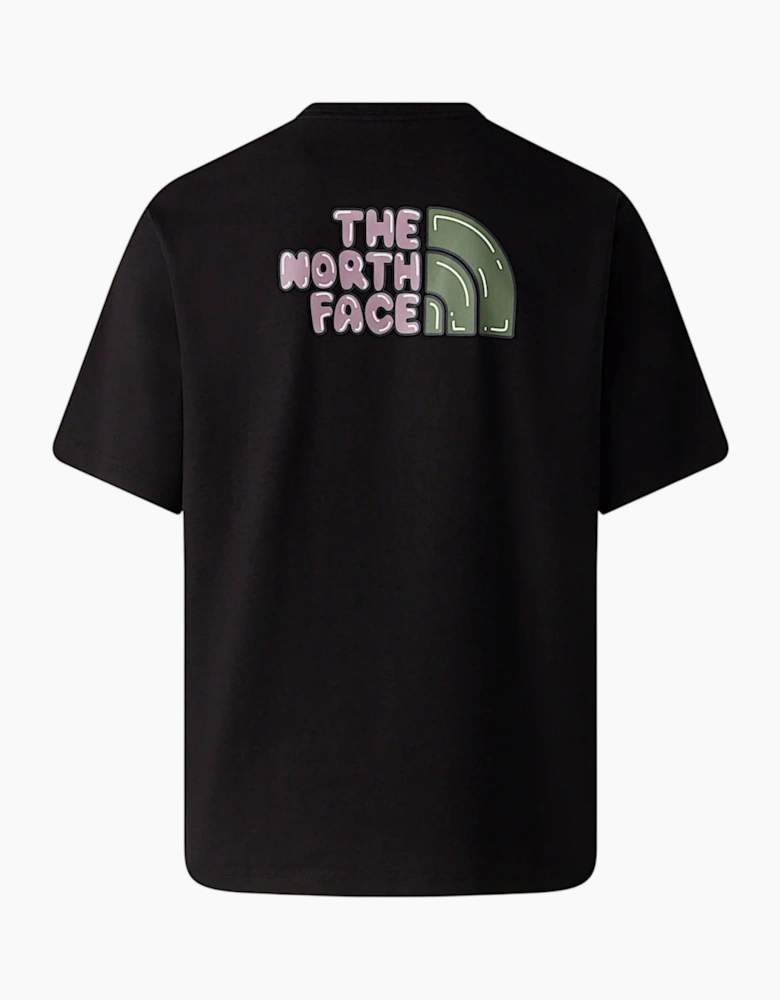 The North Face Mens T Shirt Bubble Logo Relaxed Fit Crew Neck Summer Tee