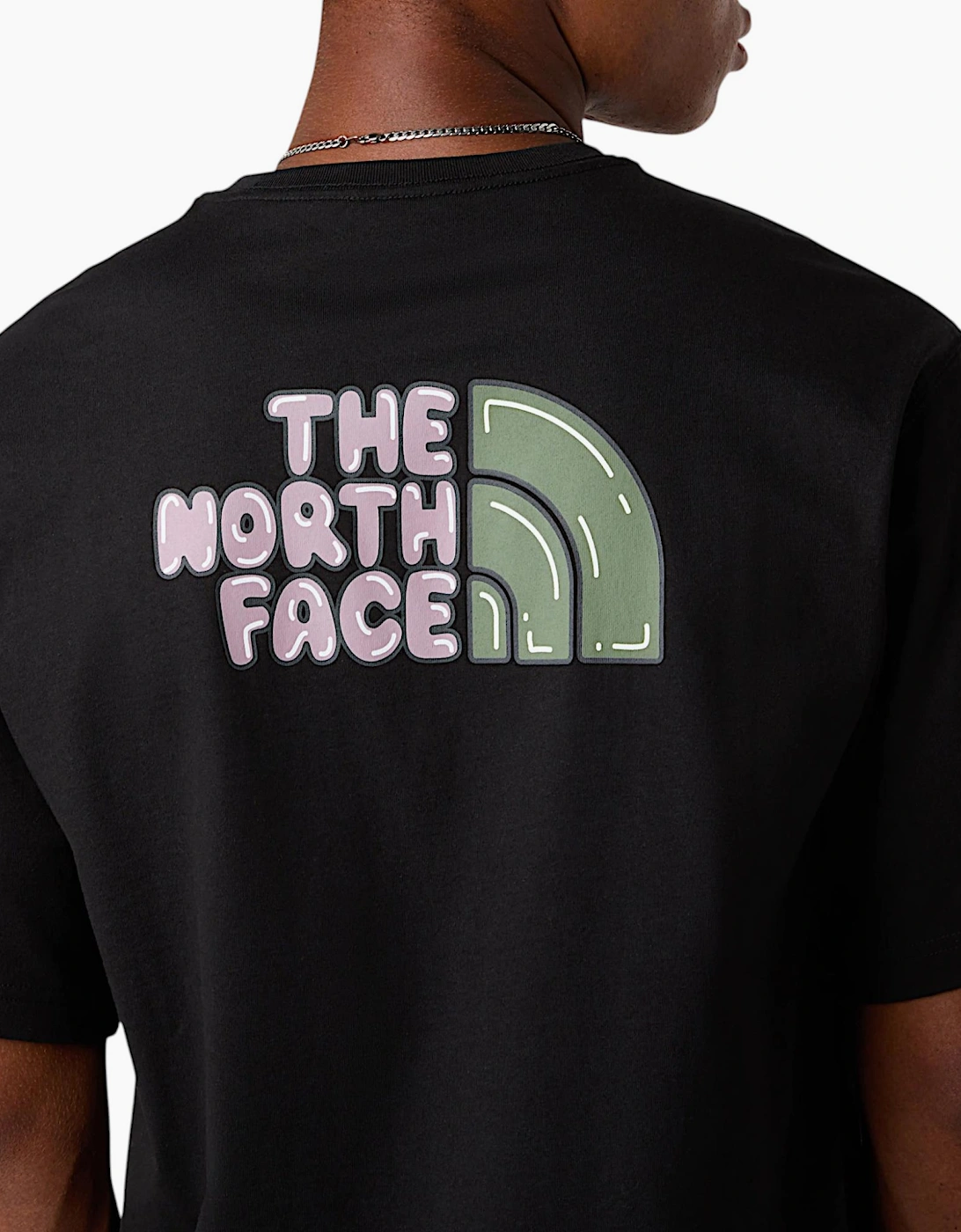 The North Face Mens T Shirt Bubble Logo Relaxed Fit Crew Neck Summer Tee