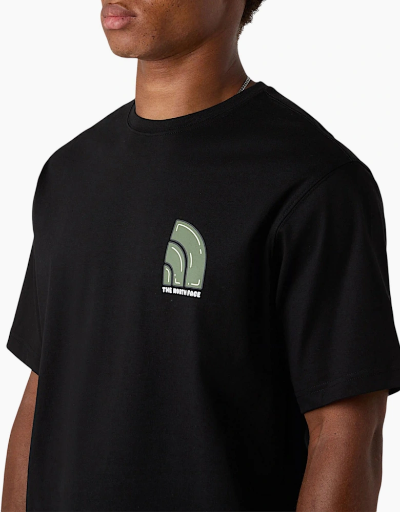 The North Face Mens T Shirt Bubble Logo Relaxed Fit Crew Neck Summer Tee