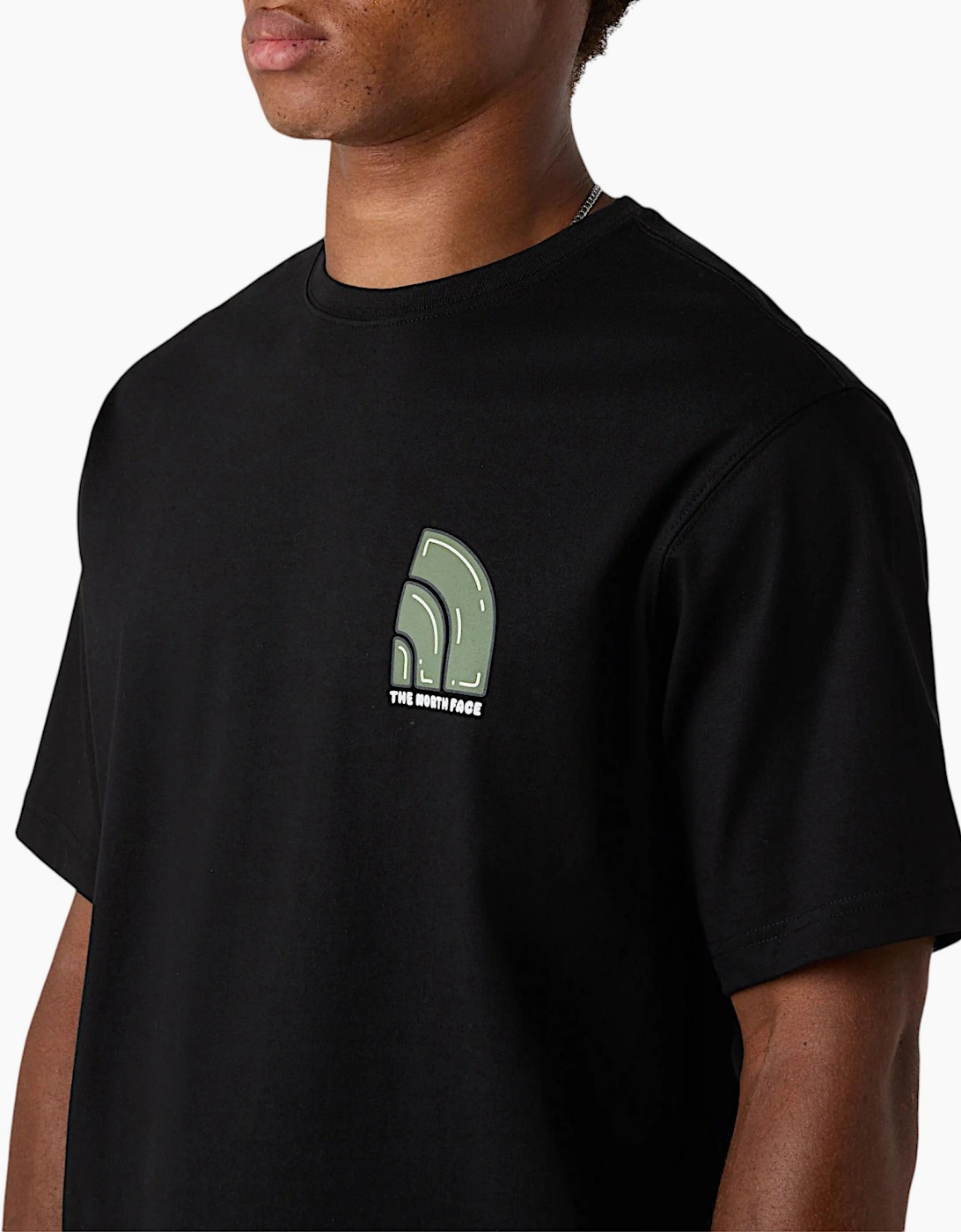 The North Face Mens T Shirt Bubble Logo Relaxed Fit Crew Neck Summer Tee
