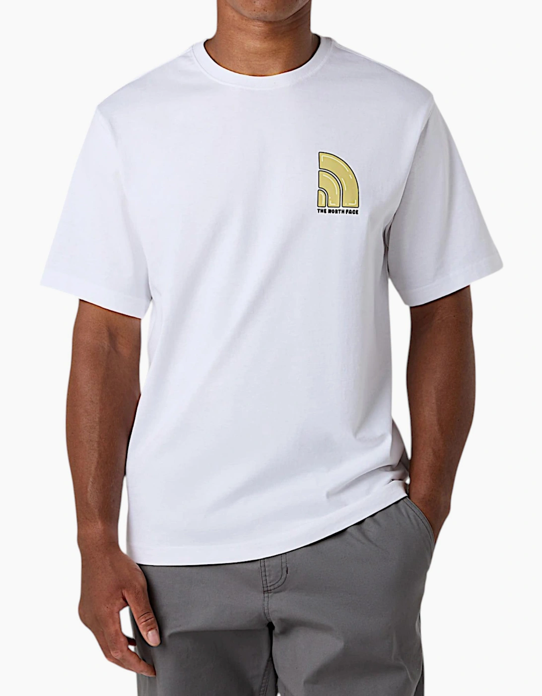 The North Face Mens T Shirt Bubble Logo Relaxed Fit Crew Neck Summer Tee