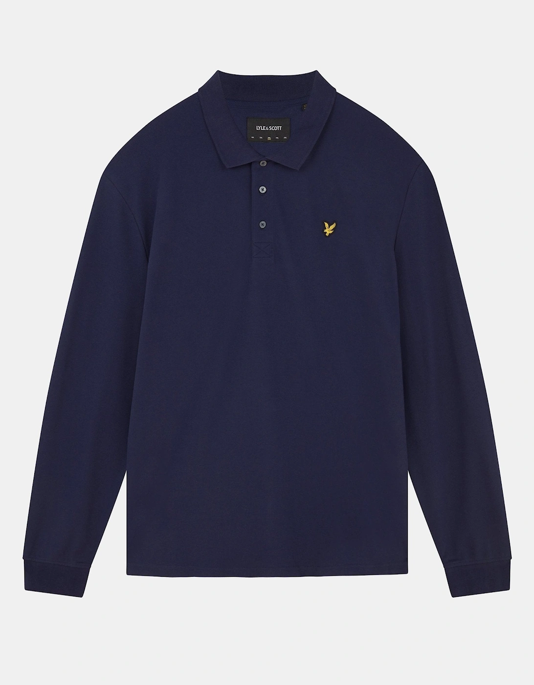 Long Sleeve Cotton Polo Shirt, 2 of 1
