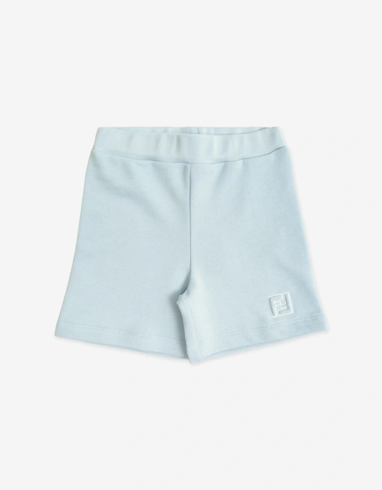 Fendi Baby Boys Logo Shorts in Blue