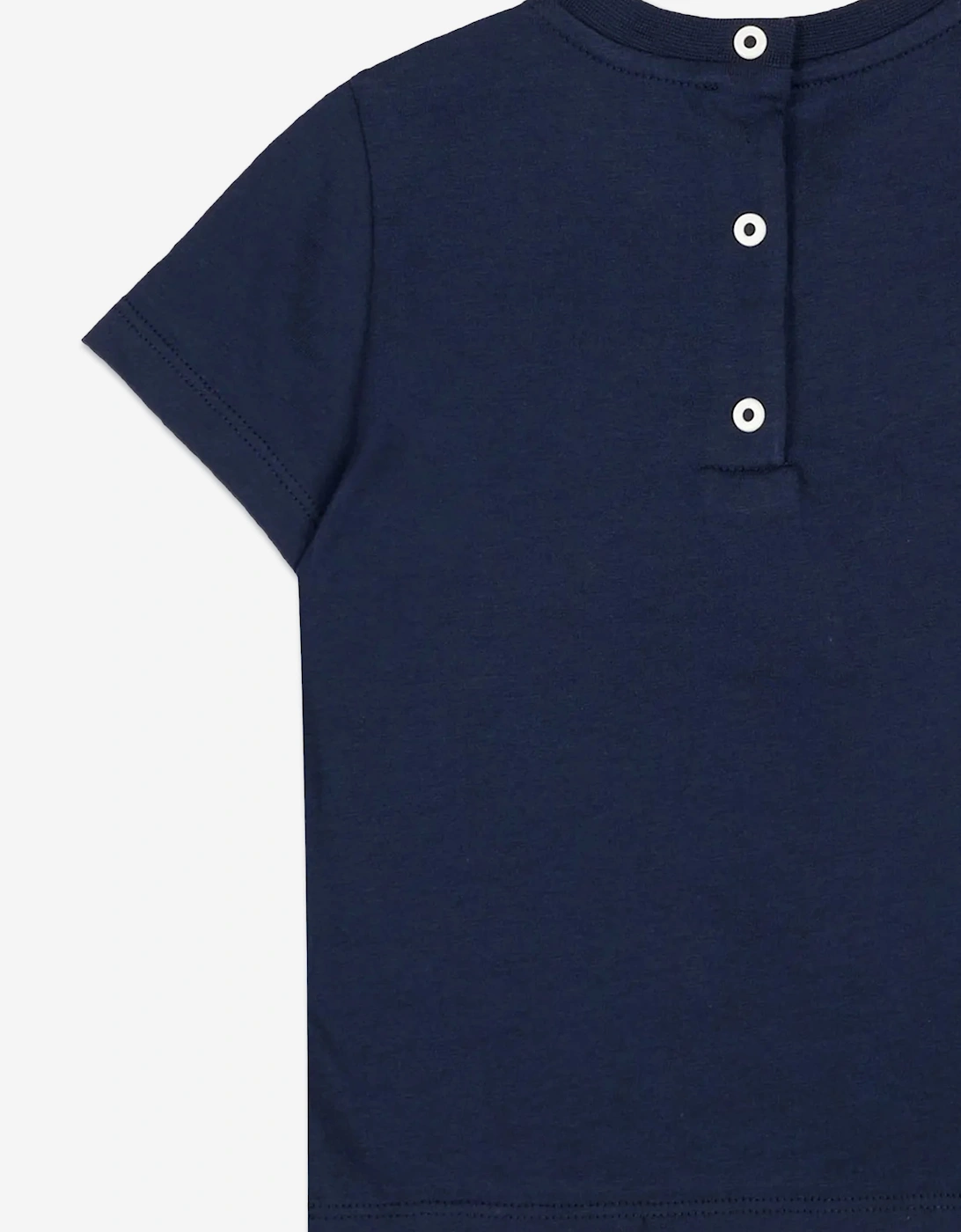 Fendi Baby Boys Logo T-Shirt in Navy