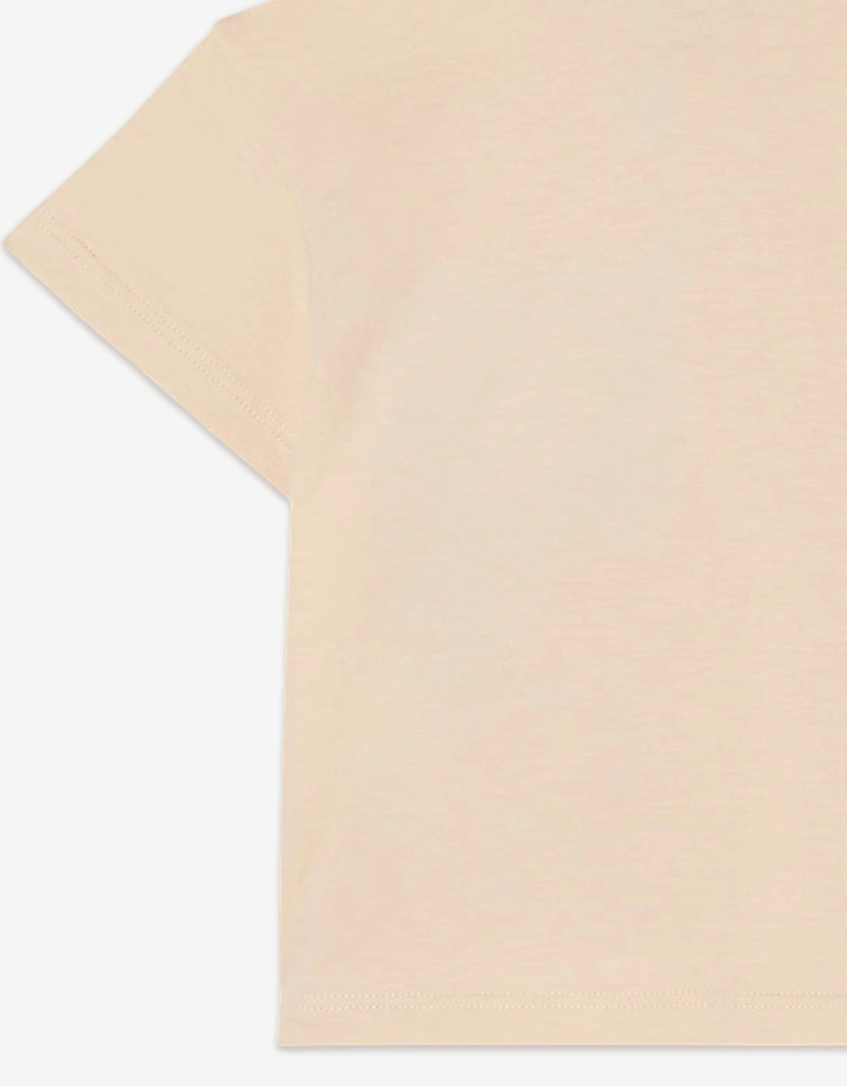 Fendi Baby Boys FF Pocket Polo Shirt in Beige
