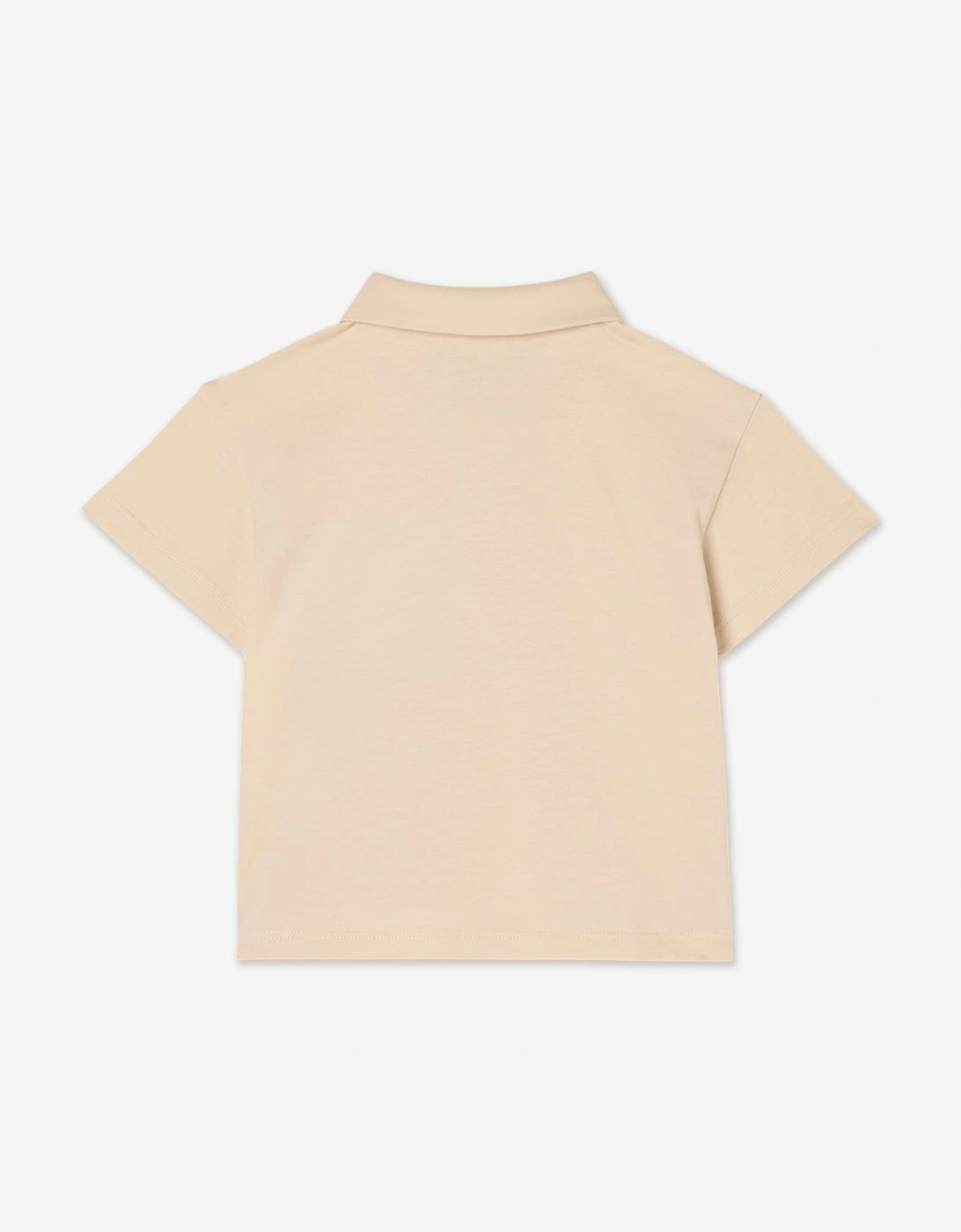 Fendi Baby Boys FF Pocket Polo Shirt in Beige