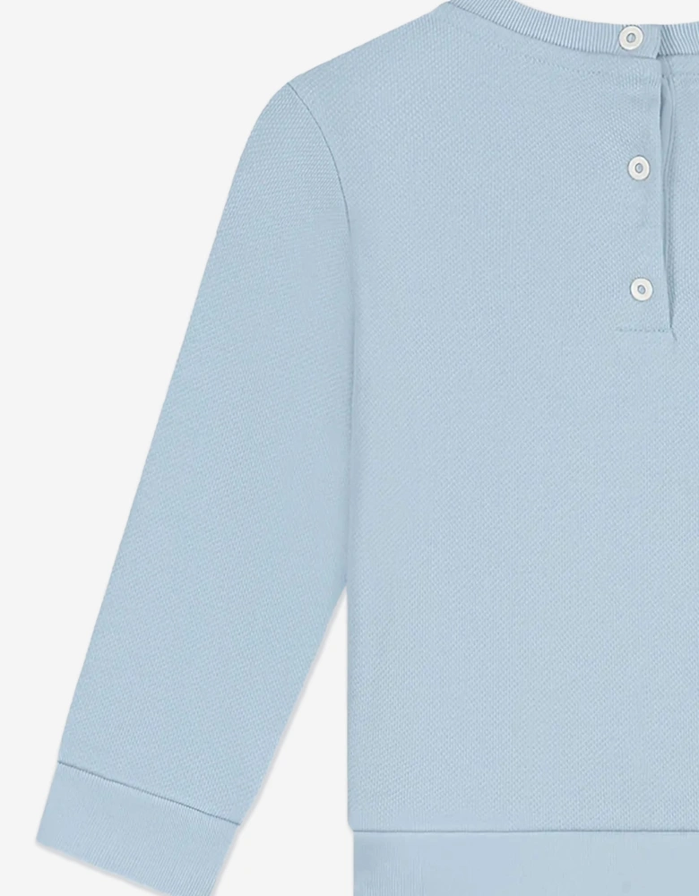 Fendi Baby Boys Logo Sweatshirt in Blue