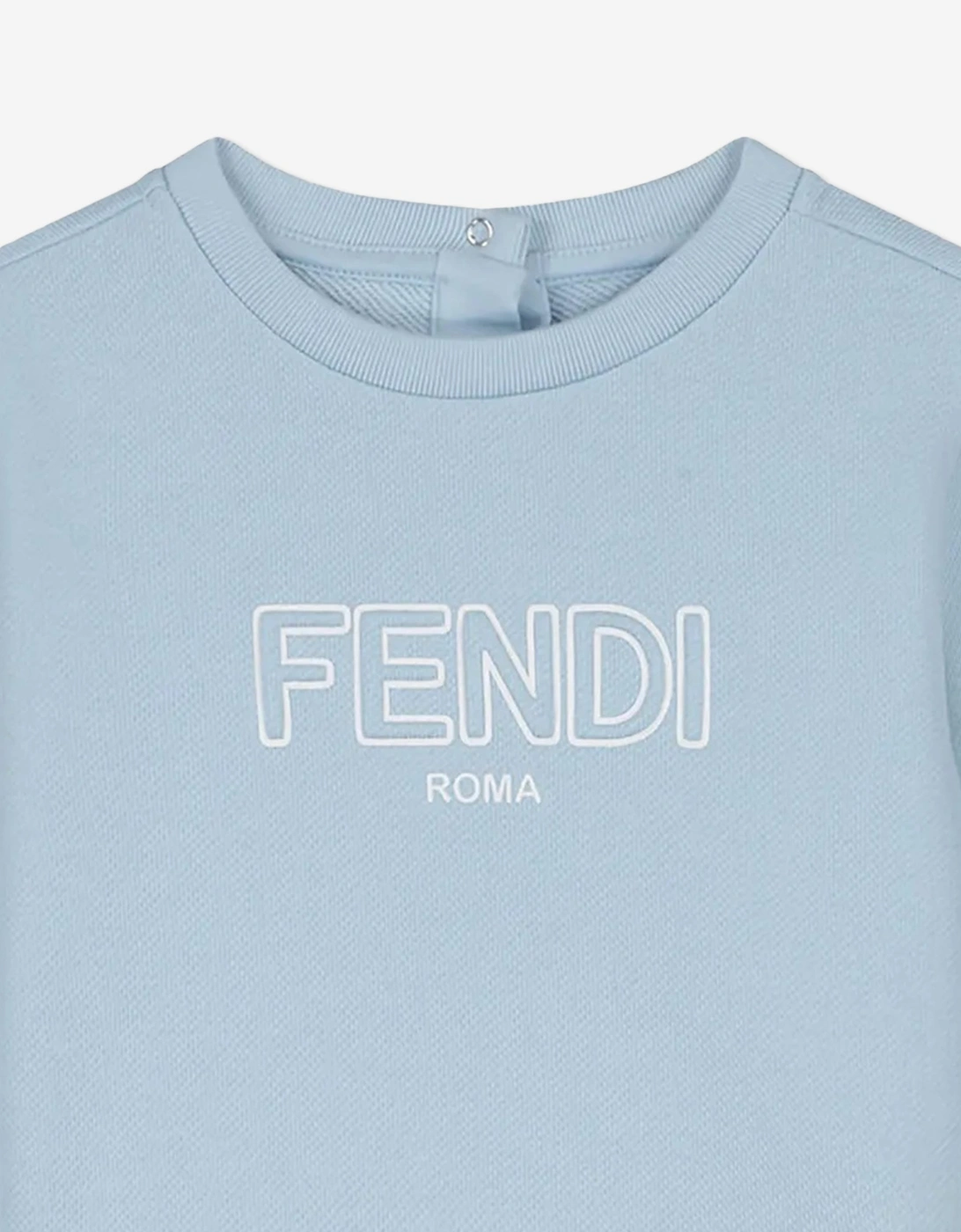 Fendi Baby Boys Logo Sweatshirt in Blue