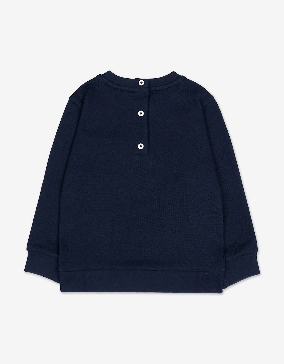 Fendi Baby Boys Logo Sweatshirt in Navy