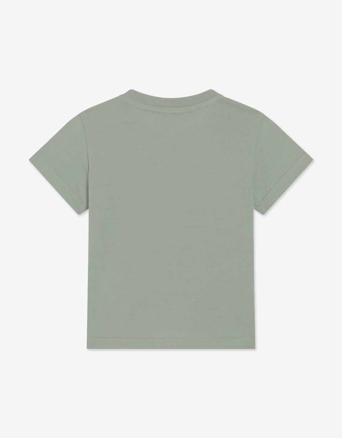 Dolce & Gabbana Baby Boys Embroidered Logo T-Shirt in Green