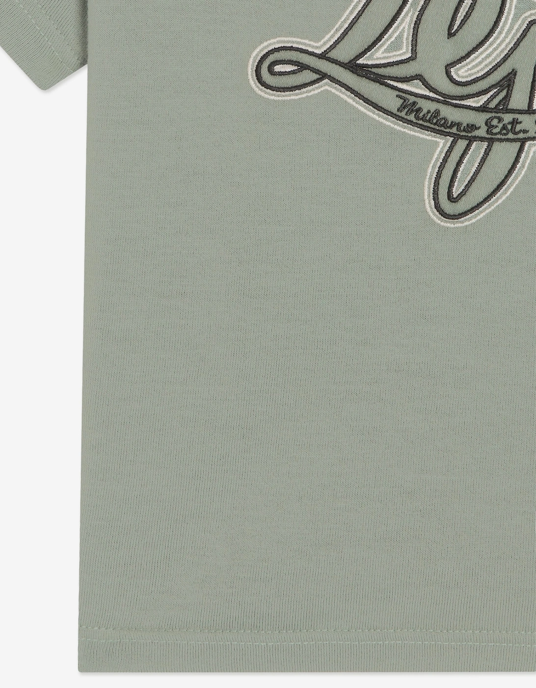 Dolce & Gabbana Baby Boys Embroidered Logo T-Shirt in Green