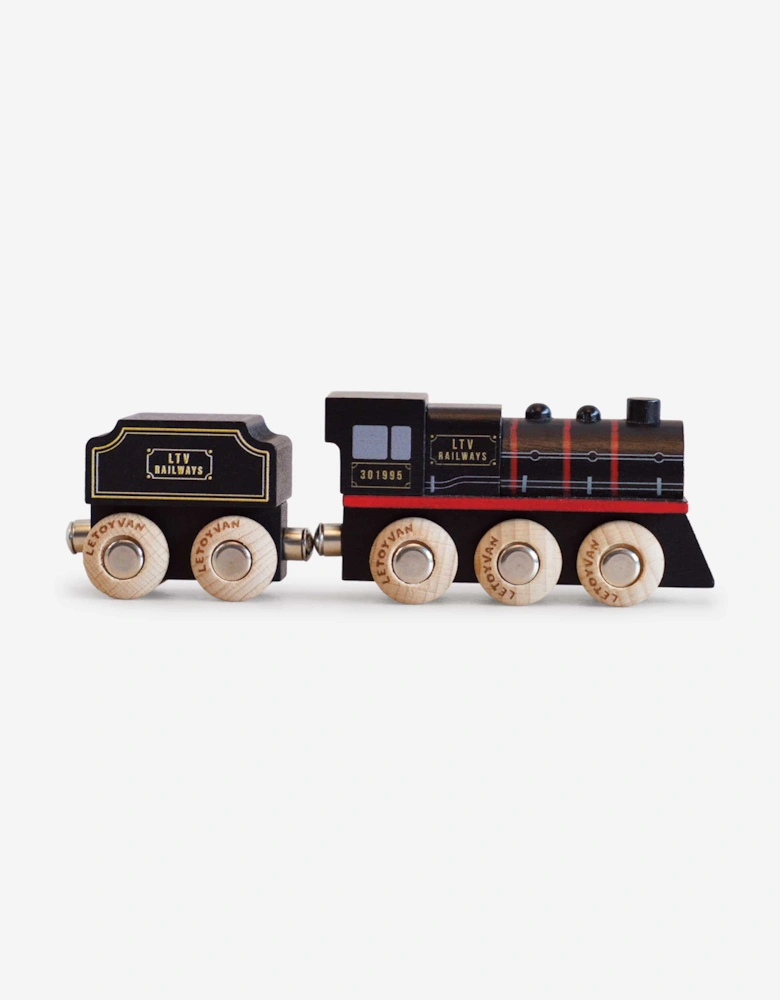 Le Toy Van GT295 Francis Steam Train Wooden Toy in Black (W:15cm x D:3cm x H:5cm)