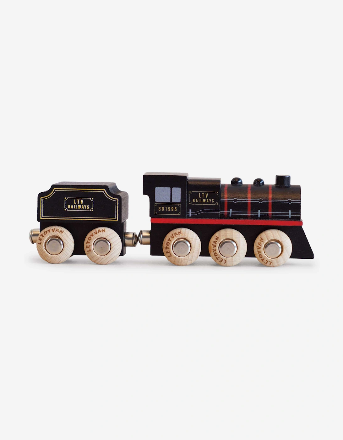 Le Toy Van GT295 Francis Steam Train Wooden Toy in Black (W:15cm x D:3cm x H:5cm)