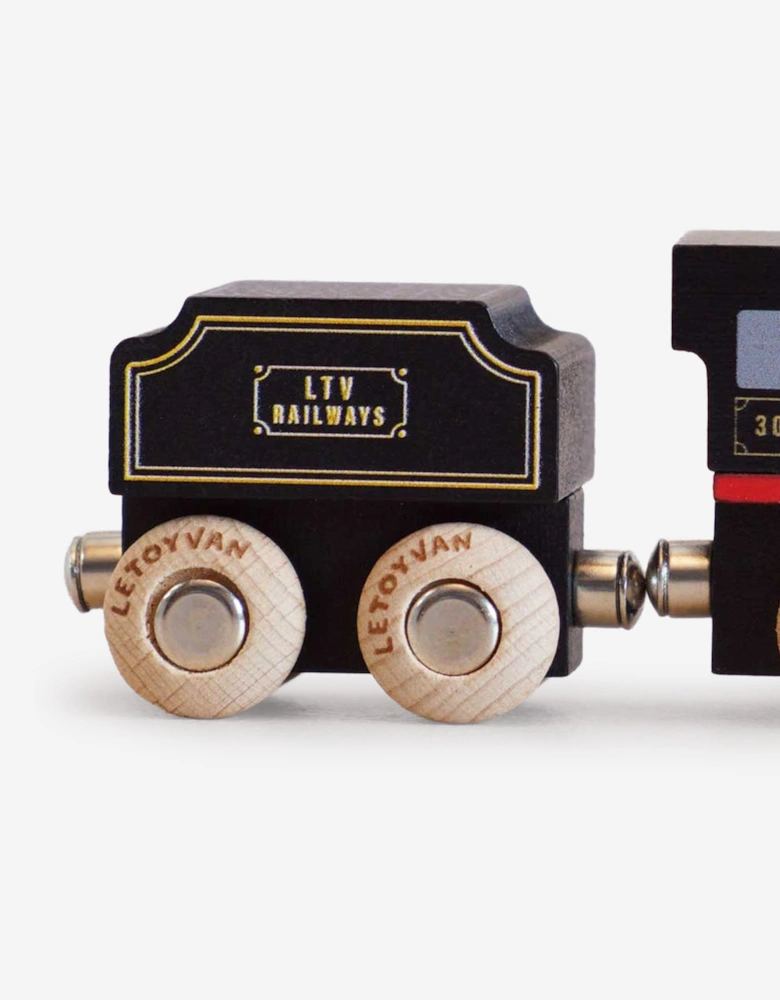 Le Toy Van GT295 Francis Steam Train Wooden Toy in Black (W:15cm x D:3cm x H:5cm)