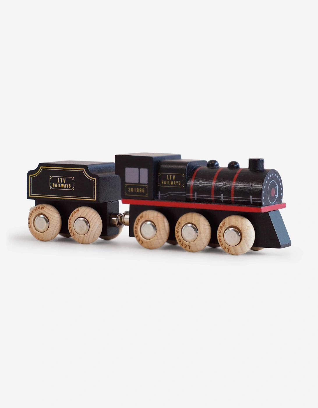 Le Toy Van GT295 Francis Steam Train Wooden Toy in Black (W:15cm x D:3cm x H:5cm)