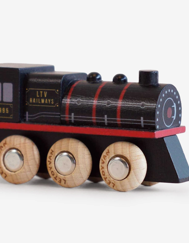 Le Toy Van GT295 Francis Steam Train Wooden Toy in Black (W:15cm x D:3cm x H:5cm)