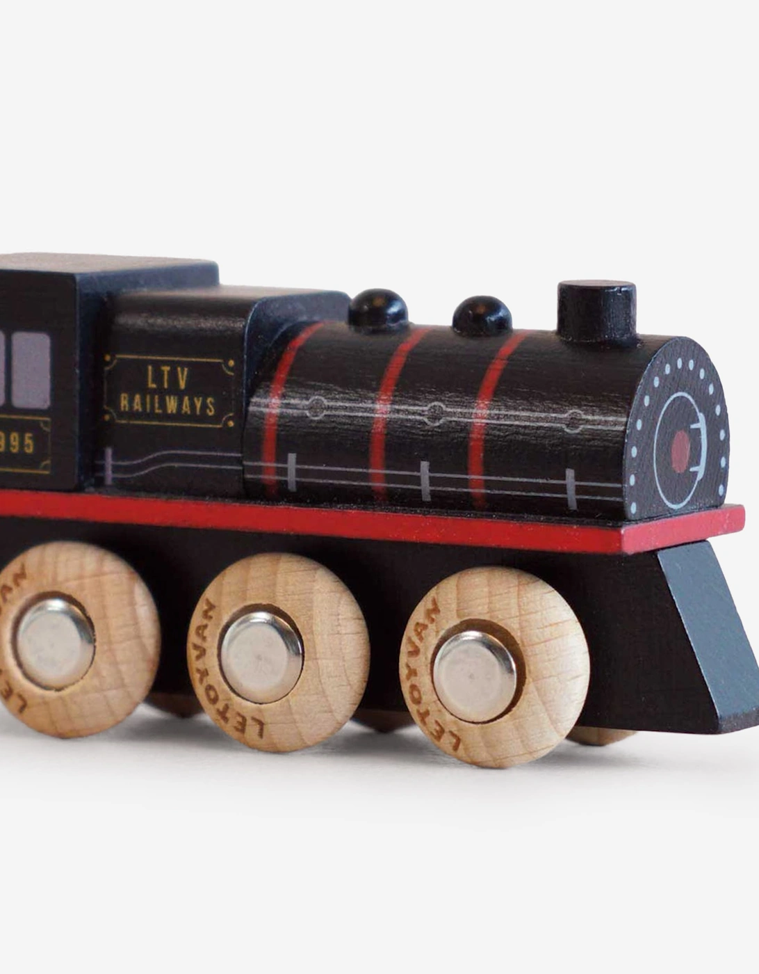 Le Toy Van GT295 Francis Steam Train Wooden Toy in Black (W:15cm x D:3cm x H:5cm)