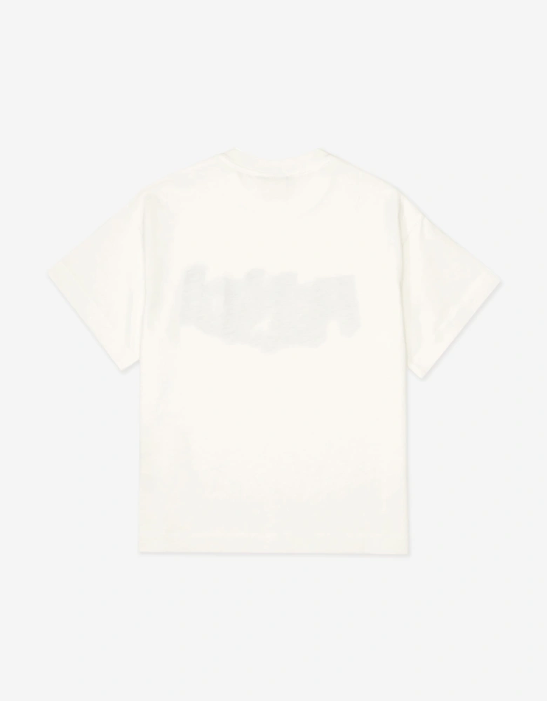 Fendi Boys Logo T-Shirt in White