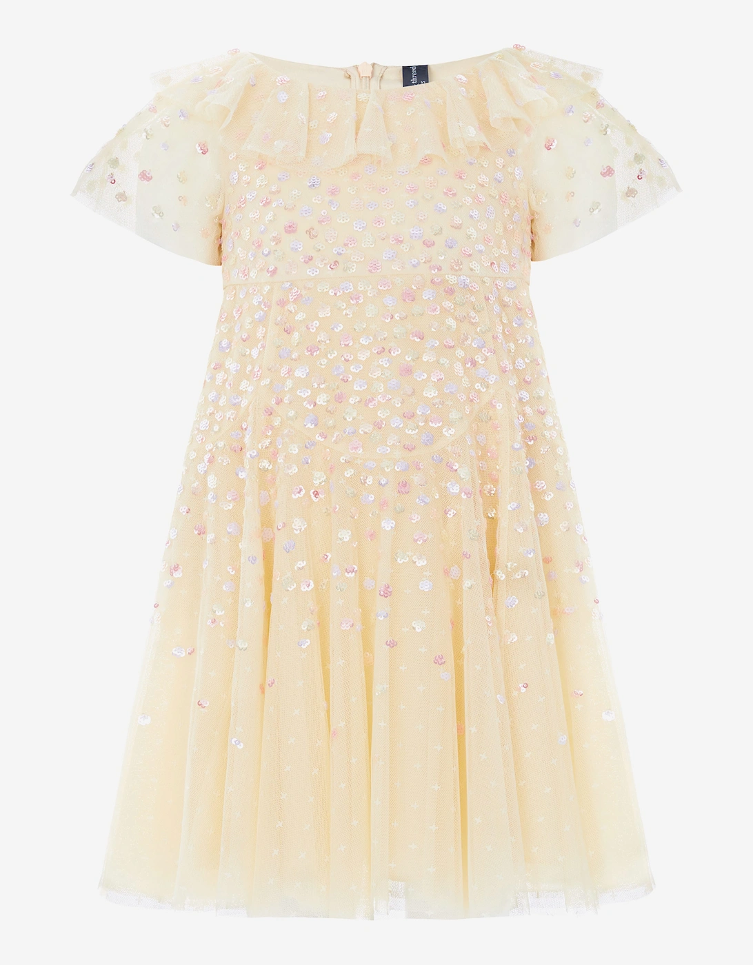 Needle & Thread Girls Candy Dot Dress in Yellow, 5 of 4