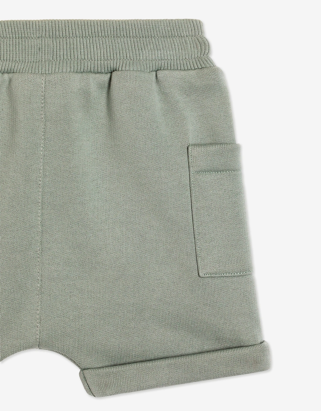 Dolce & Gabbana Baby Boys Embroidered Logo Shorts in Green