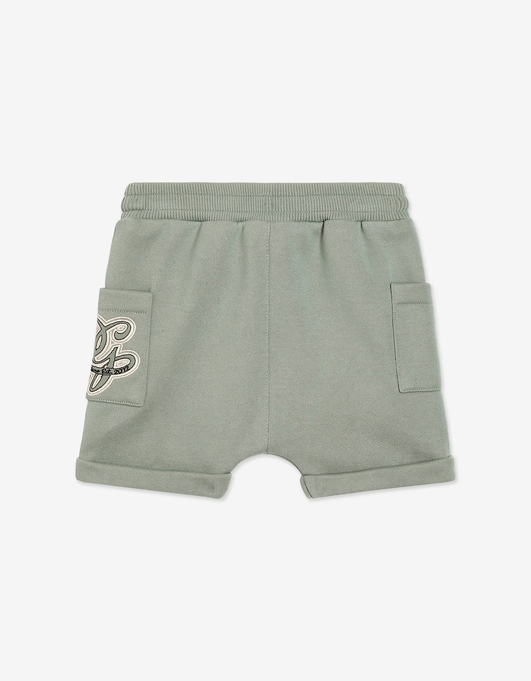 Dolce & Gabbana Baby Boys Embroidered Logo Shorts in Green
