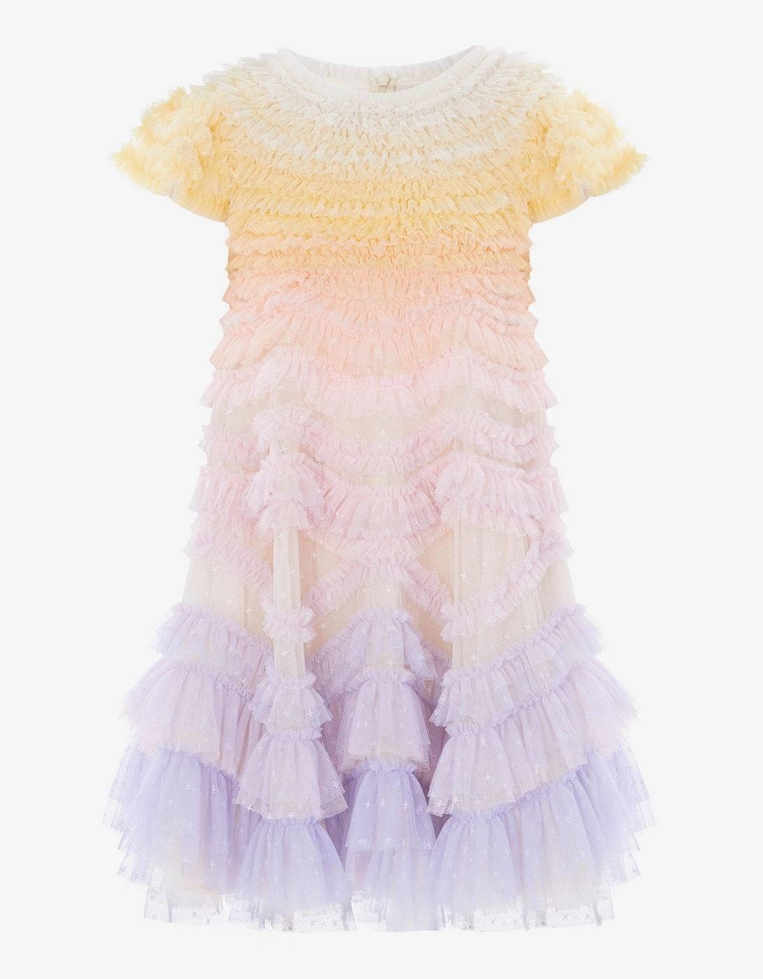 Needle & Thread Girls Wild Rose Ombre Dress in Multicolour, 6 of 5