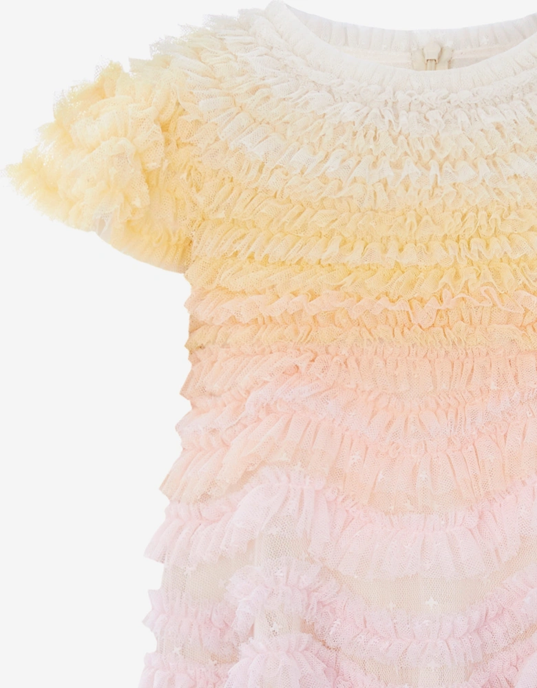 Needle & Thread Girls Wild Rose Ombre Dress in Multicolour