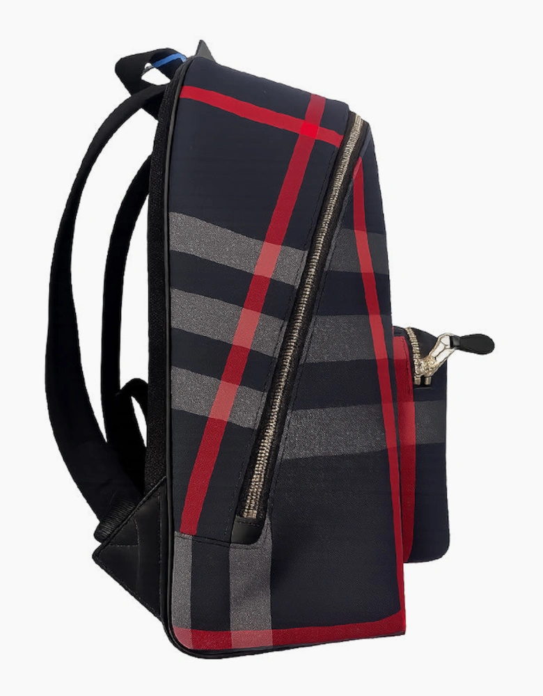Burberry Jeff Mens Nylon Backpack - Navy Grey