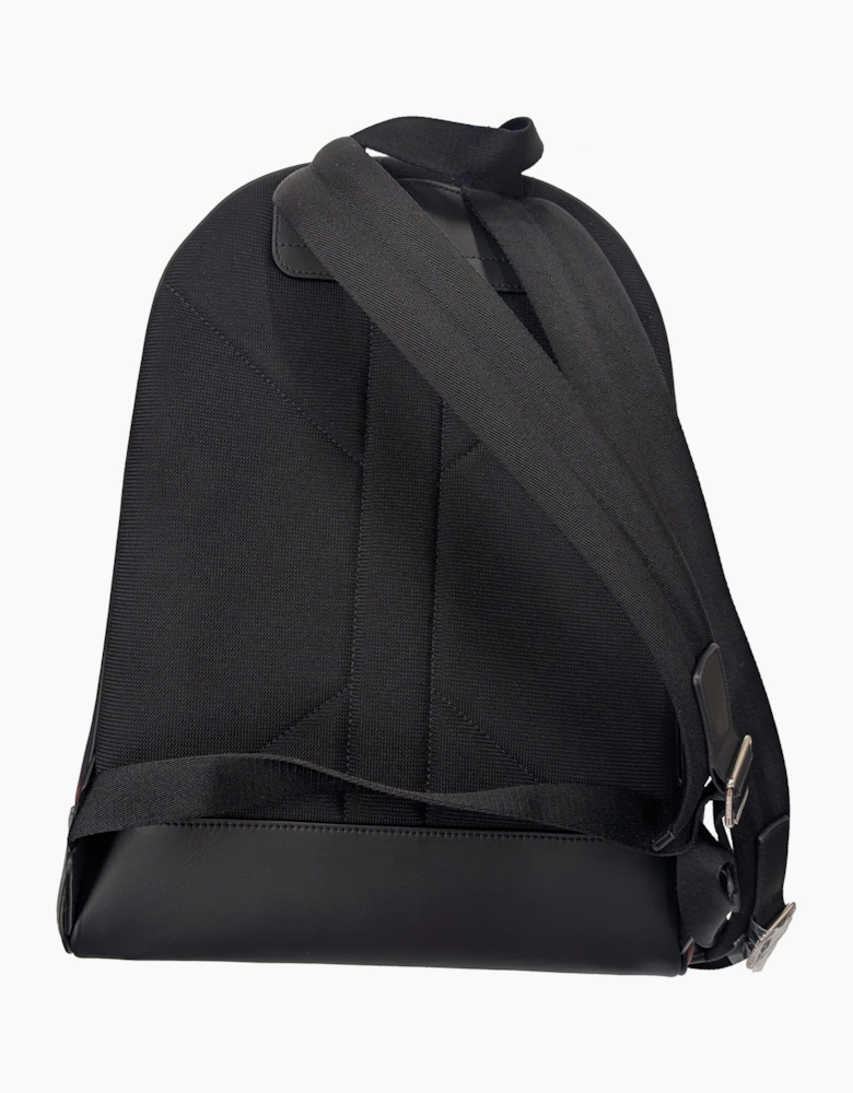 Burberry Jeff Mens Nylon Backpack - Navy Grey