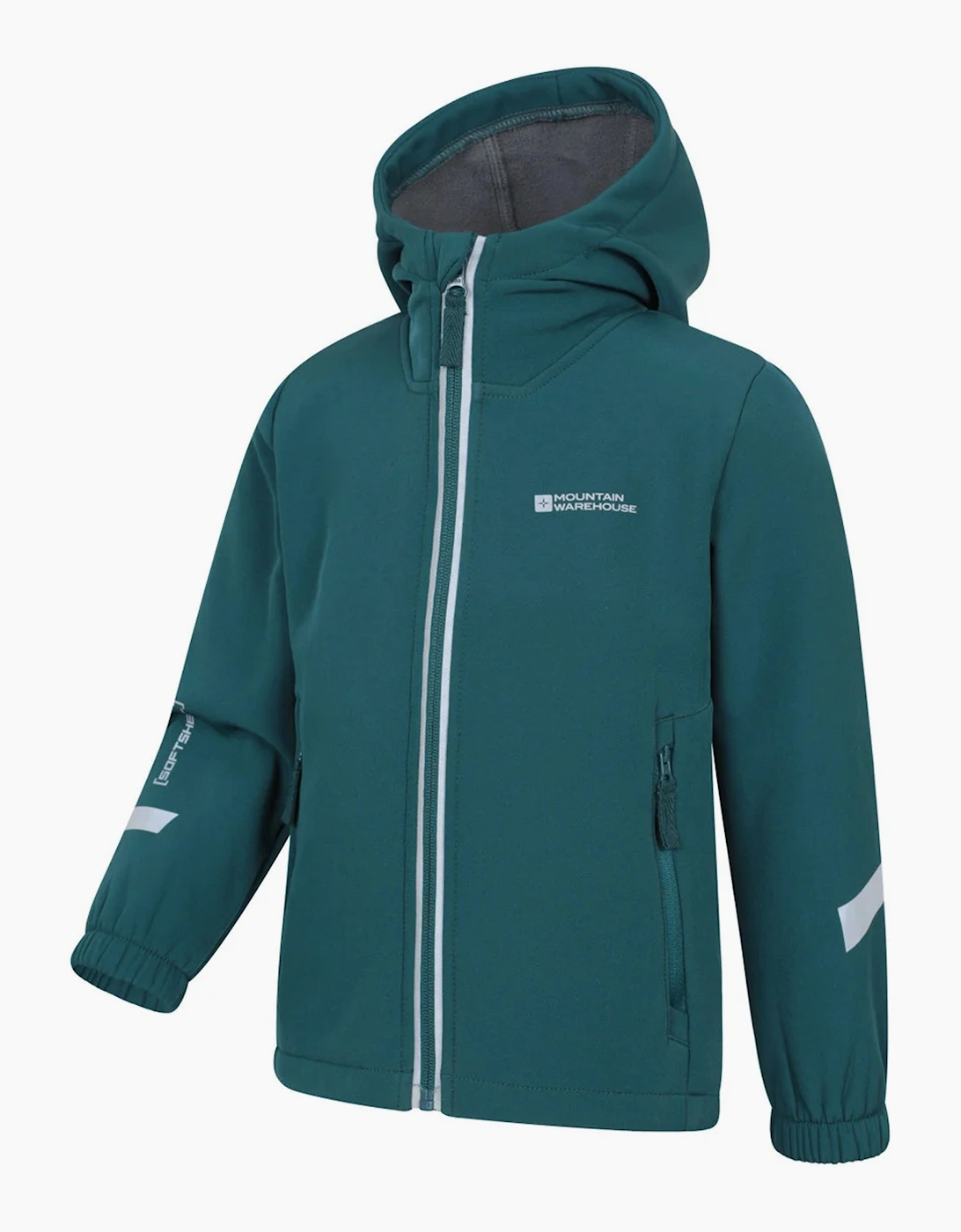 Mountain Warehouse Childrens/Kids Huxley Reflective Soft Shell Jacket