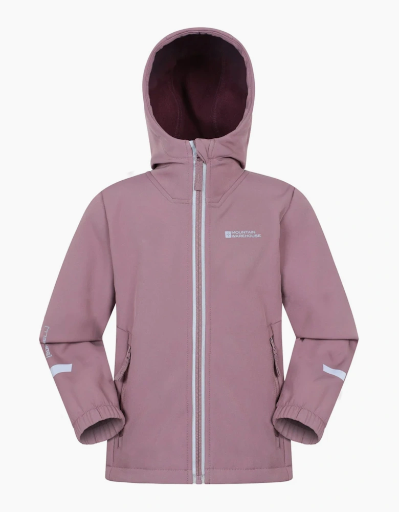 Mountain Warehouse Childrens/Kids Huxley Reflective Soft Shell Jacket