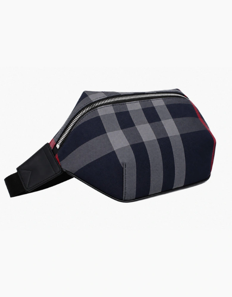 Burberry Sonny Check Bumbag - Navy Grey
