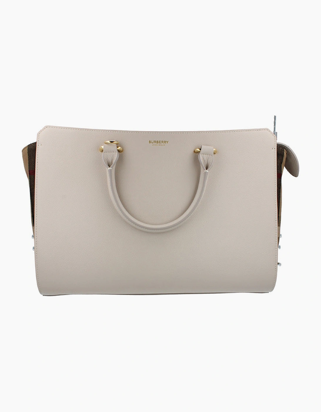 Burberry Banwell Medium Leather Handbag - Limestone