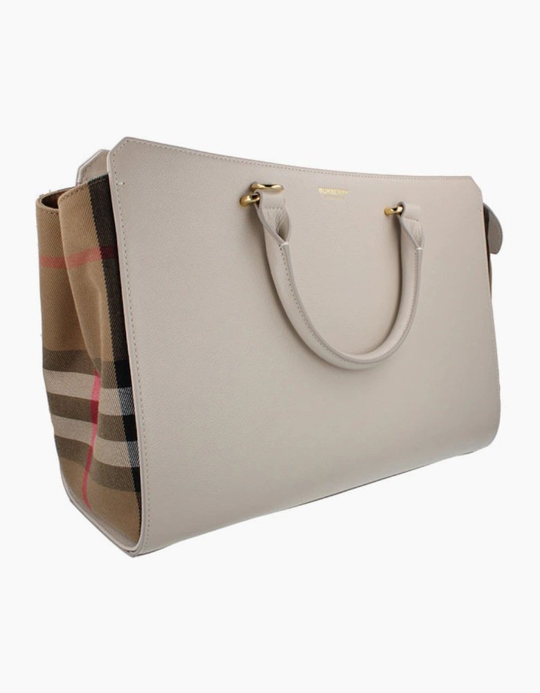 Burberry Banwell Medium Leather Handbag - Limestone