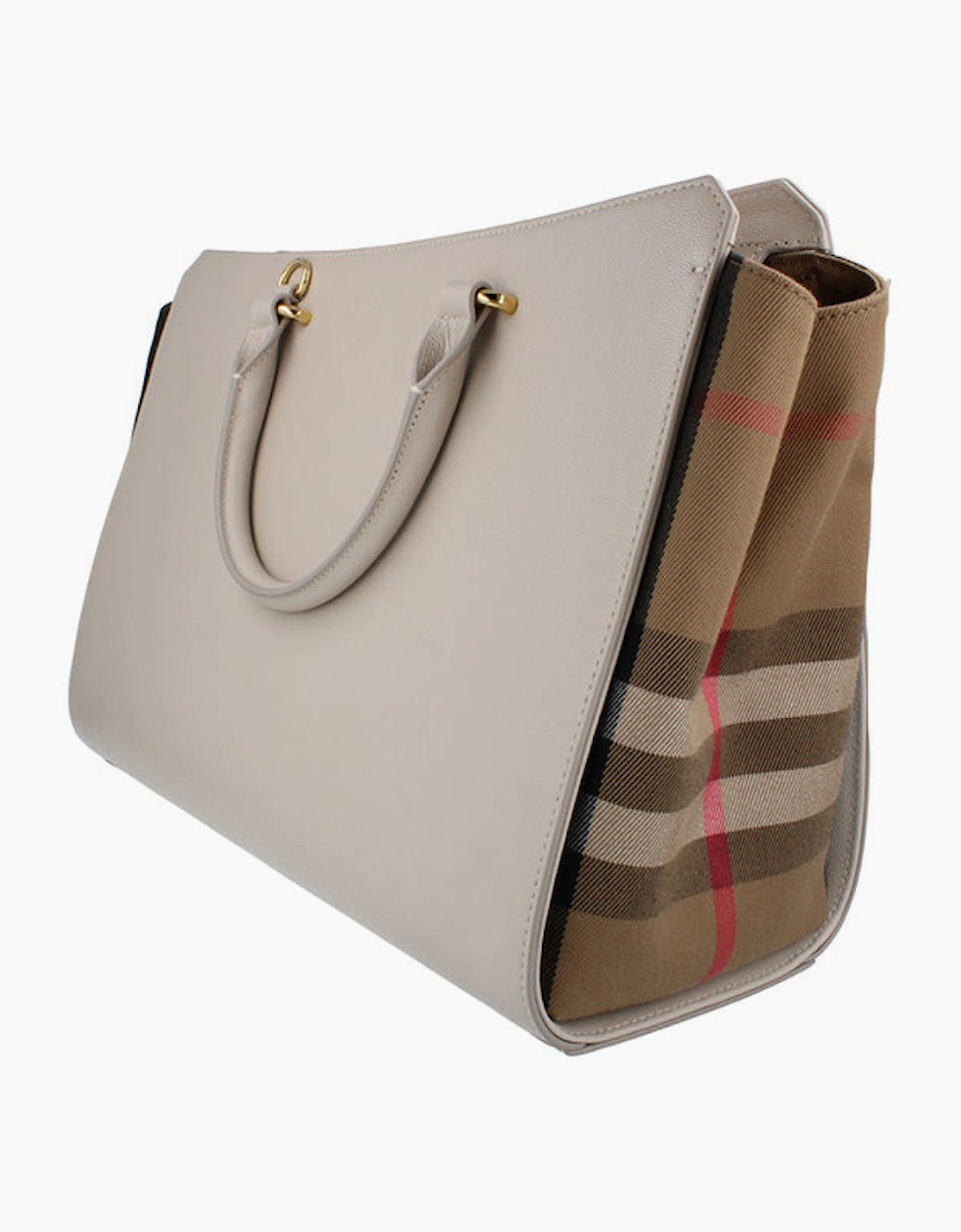 Burberry Banwell Medium Leather Handbag - Limestone