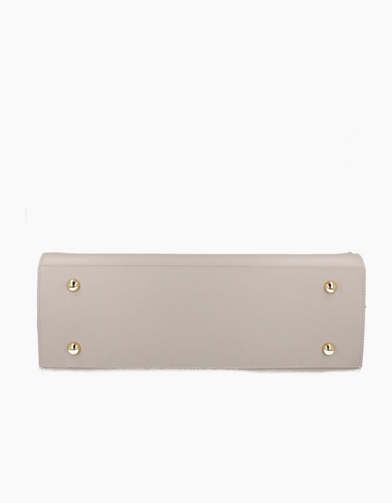 Burberry Banwell Medium Leather Handbag - Limestone