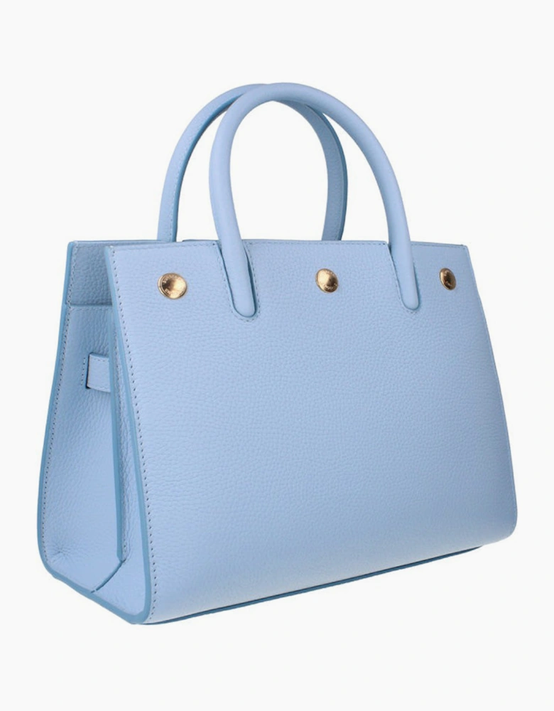 Burberry Tote Top Handle Bag - Pale Blue